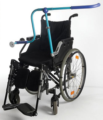 Barre latériale amovible pour fauteuil roulant