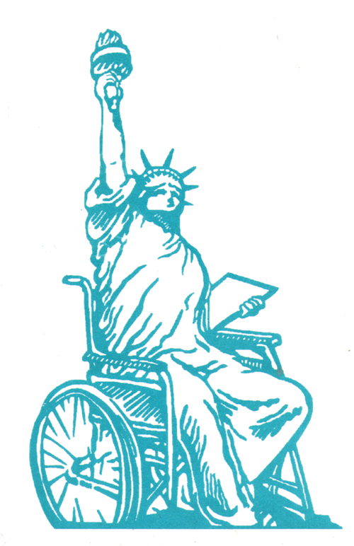La Statue de la Liberte... en fauteuil roulant