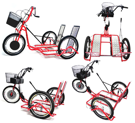 BikeMoto Triciclo eléctrico Cadeirante