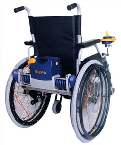 Assistance Ã©lectrique pour fauteuil roulant manuel Max-E