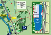 Plan du site de la course du Triathlon de la Diffrence