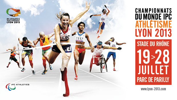 Affiche des Championnats du Monde d'AthlÃƒÂƒÃ‚Â©tisme IPC de Lyon 2013