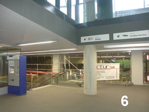 Station Métro M2 Flon étage intermédiaire